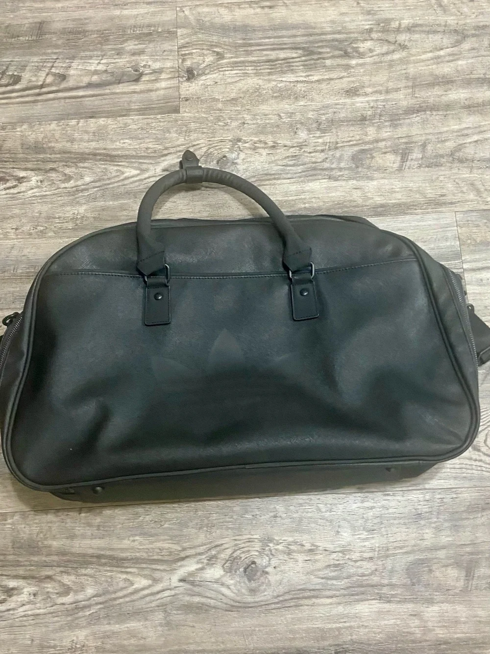 Men's Black Travel Duffel Bag with Adjustable Strap